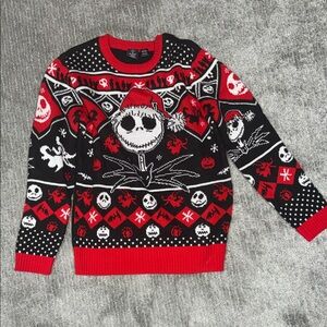 Disney Black and Red Jack Skellington Sweater